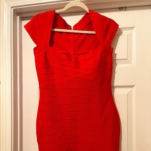 Unique Bandage Bodycon MIDI Cocktail Party Dress